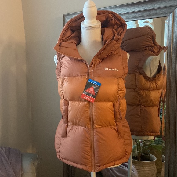 Columbia Pike Lake II Omni Heat Puffer Vest/ Peach/ Small/ NWT - Picture 6 of 9